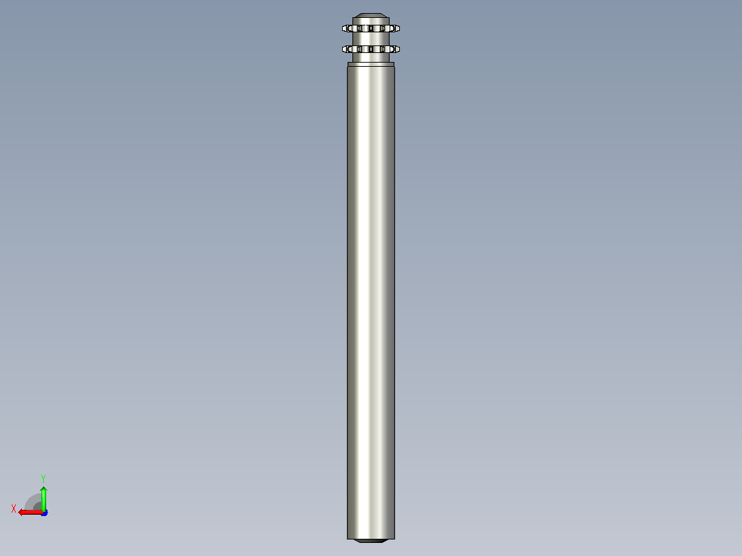 DR2-08B11T-D50x1.5T-AGL560-RL500-C1强制塑钢双排输送滚筒后视图