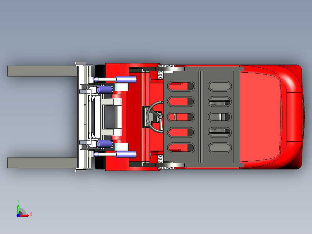 1：1叉车模型前视图