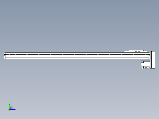滚珠丝杠直线轴内置导轨TPA-GCR-120-1610C-L1000-MP-M40-N3左视缩略图