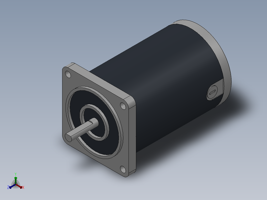 60DC(10W╱15W)微型直流基本型减速电机[60DC15GV24R16]正等轴测图