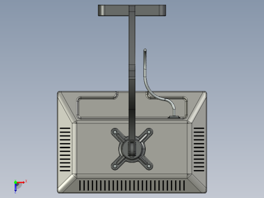 显示器及其重型支架俯视缩略图