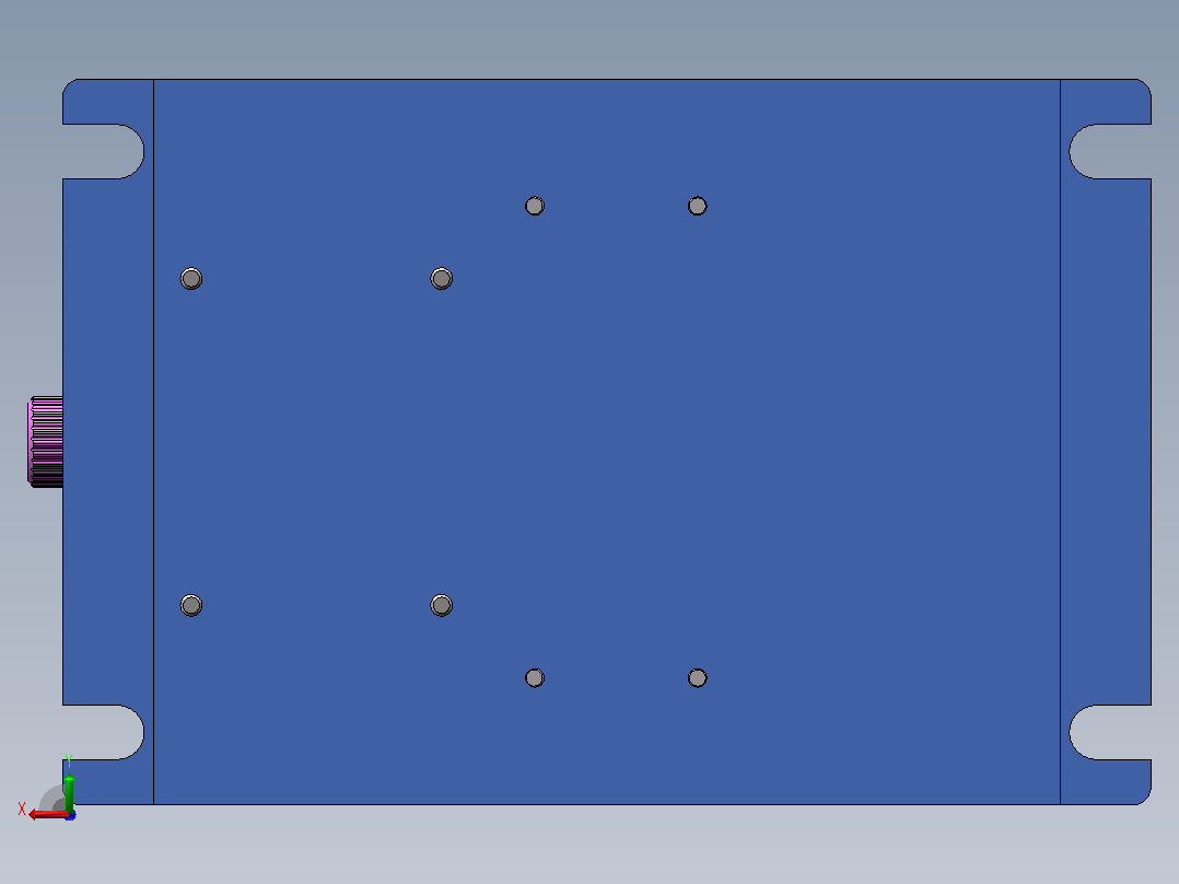 发动机缸体结构设计与工艺夹具设计+SolidWorks三维模型后视图