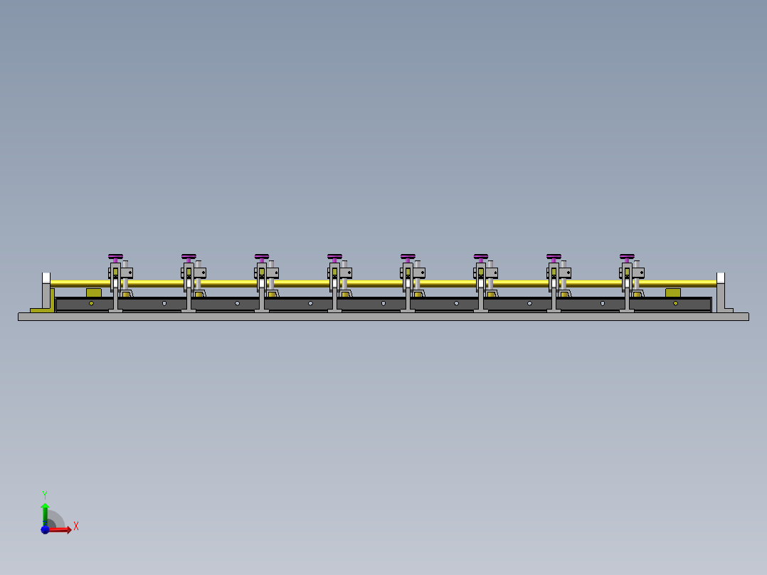 铝模板焊接工装夹具sw18前视图