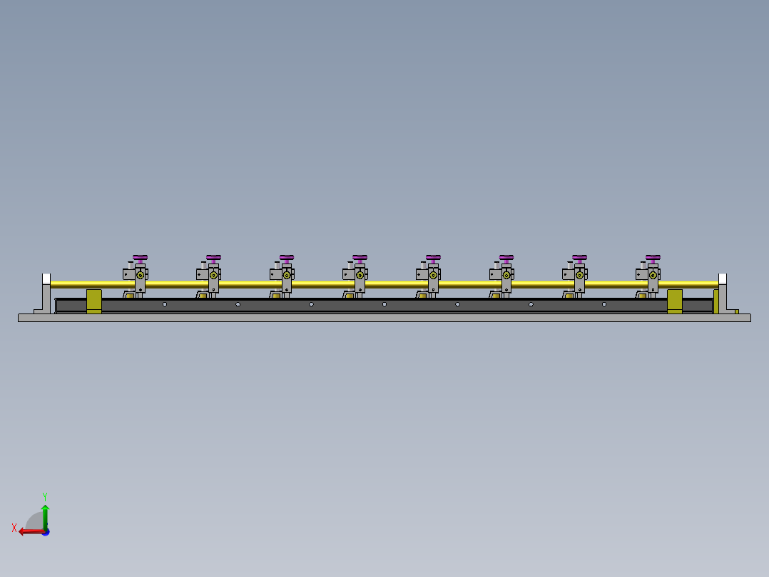 铝模板焊接工装夹具sw18后视图
