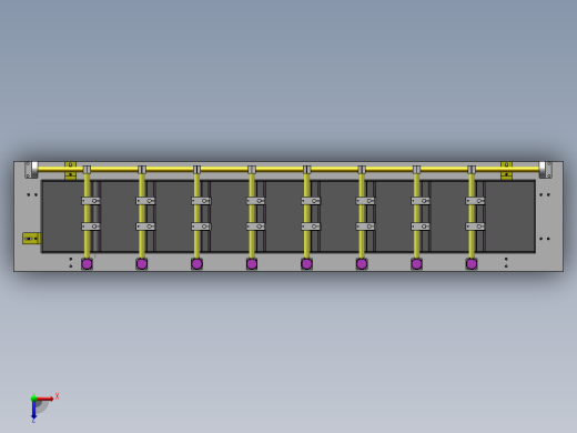 铝模板焊接工装夹具sw18俯视缩略图