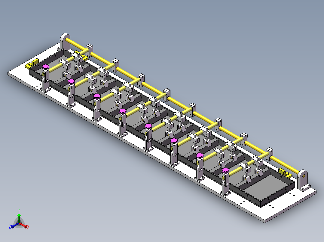 铝模板焊接工装夹具sw18正等轴测图