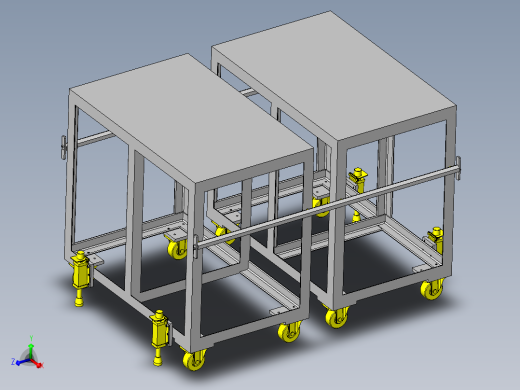 切换工序的台架滑动