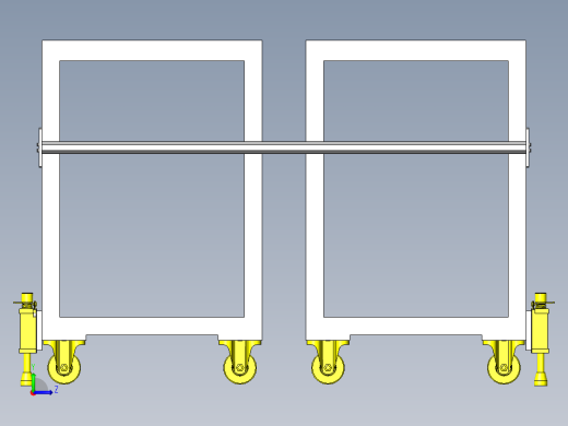 切换工序的台架滑动左视缩略图