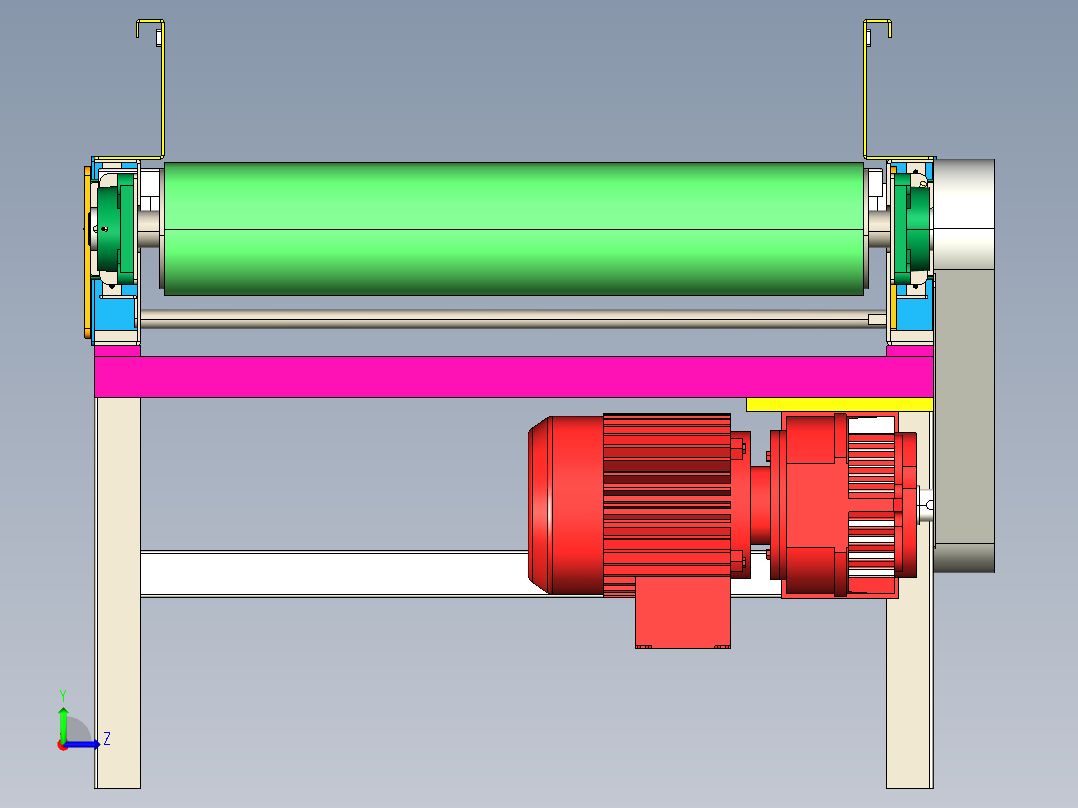 8米皮带线左视图