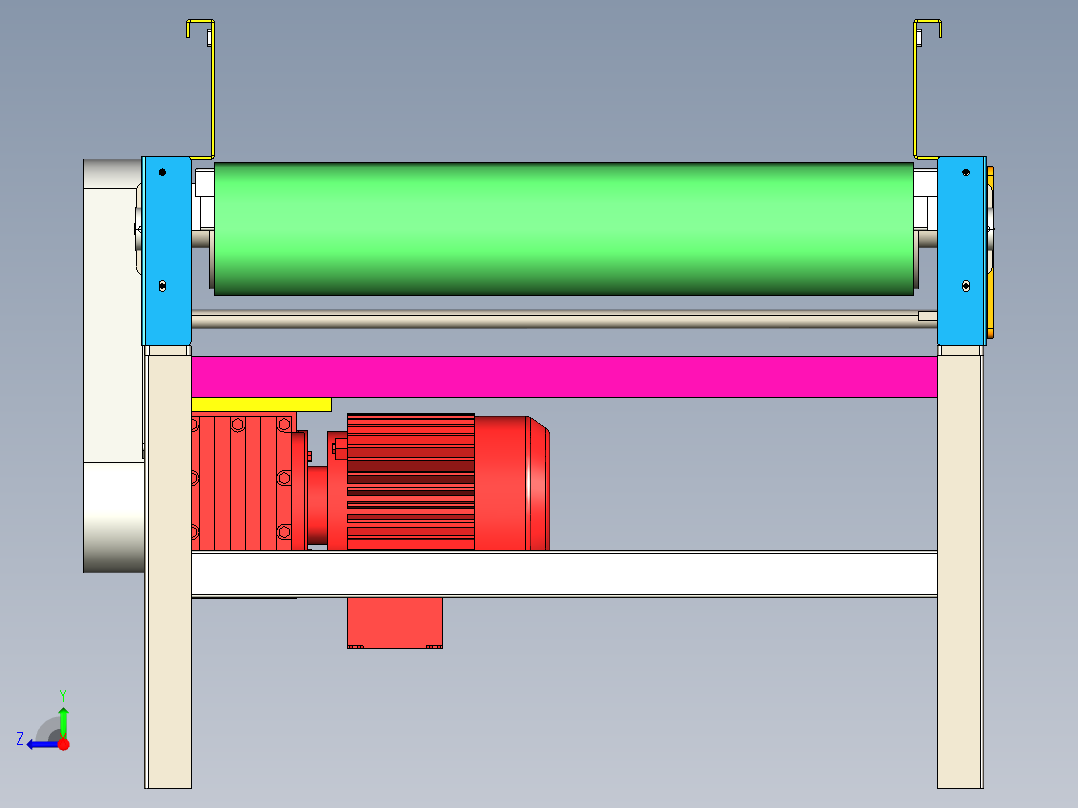 8米皮带线右视图