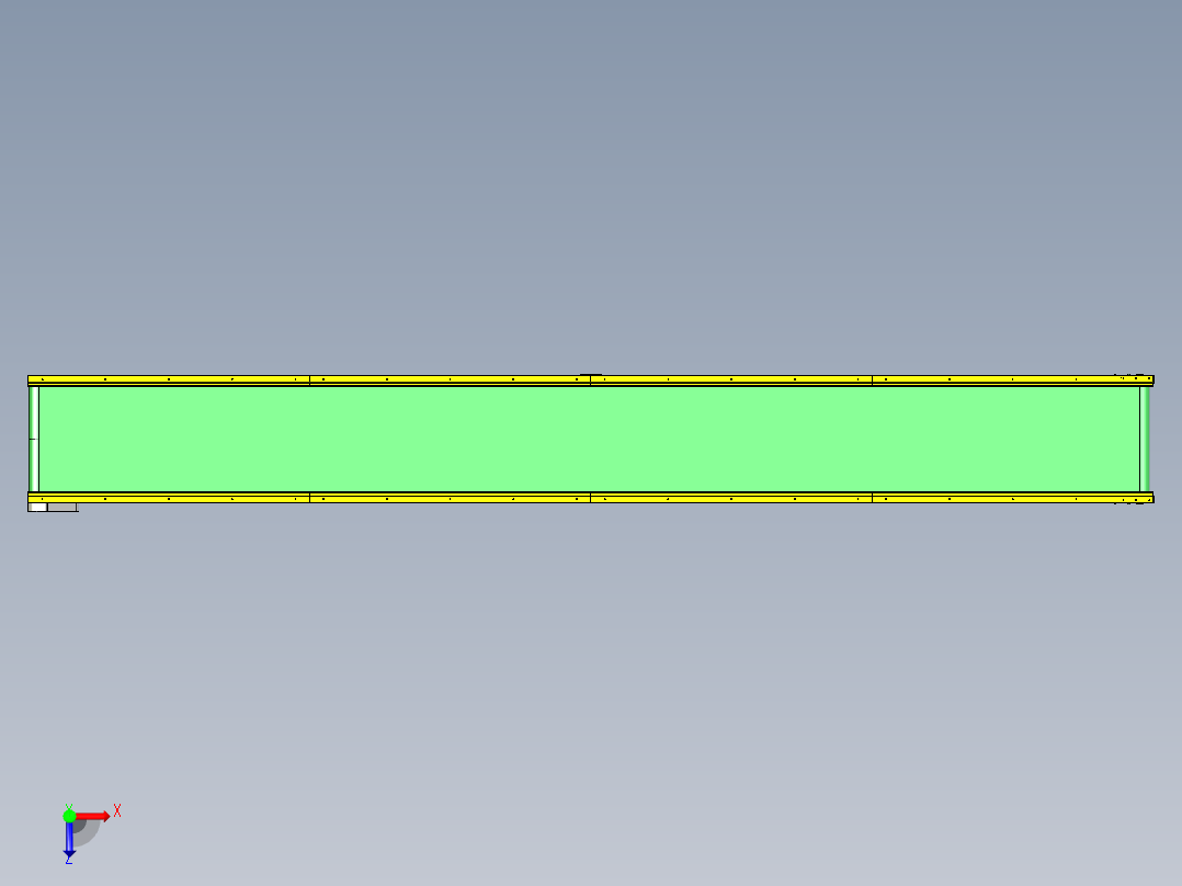 8米皮带线俯视图