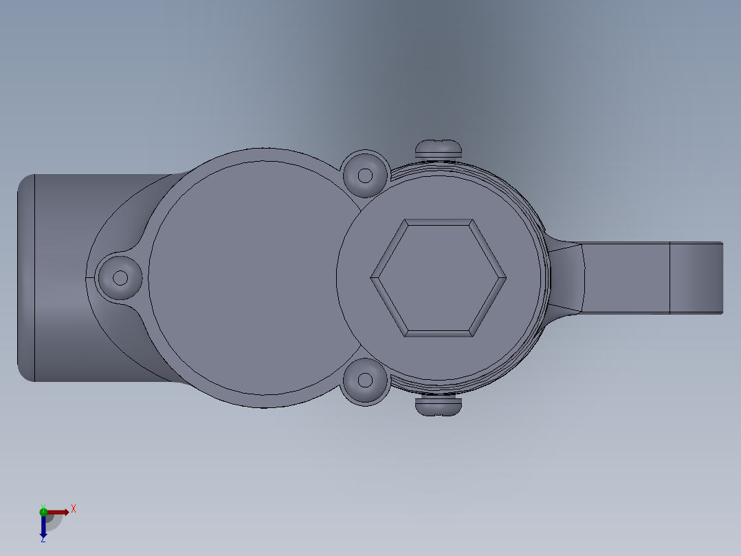 solidworks 乒乓球3D效果图俯视图