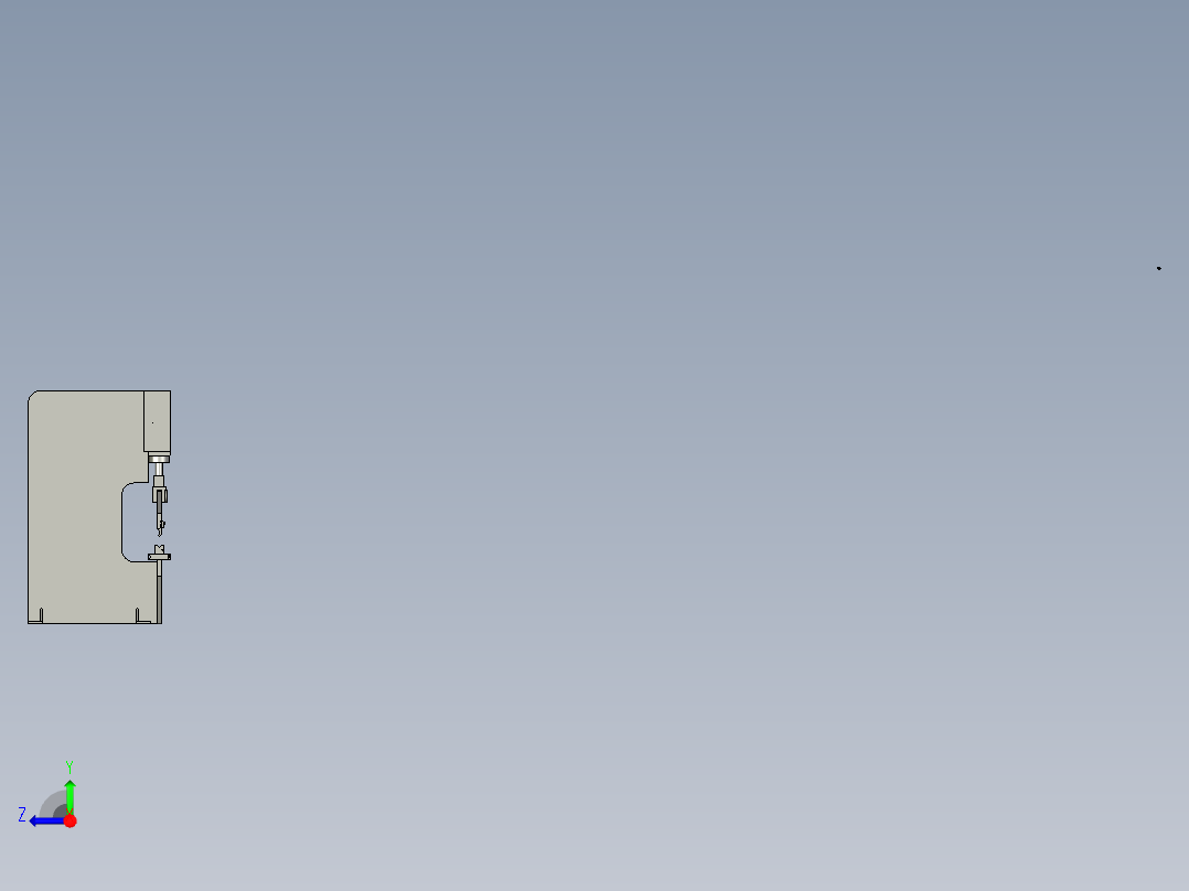 60吨钣金折弯机右视图