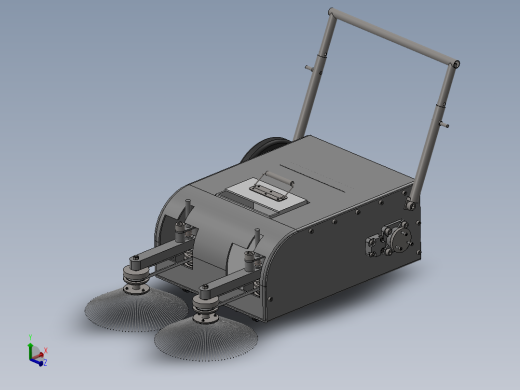 轻型人力式道路清扫车的设计