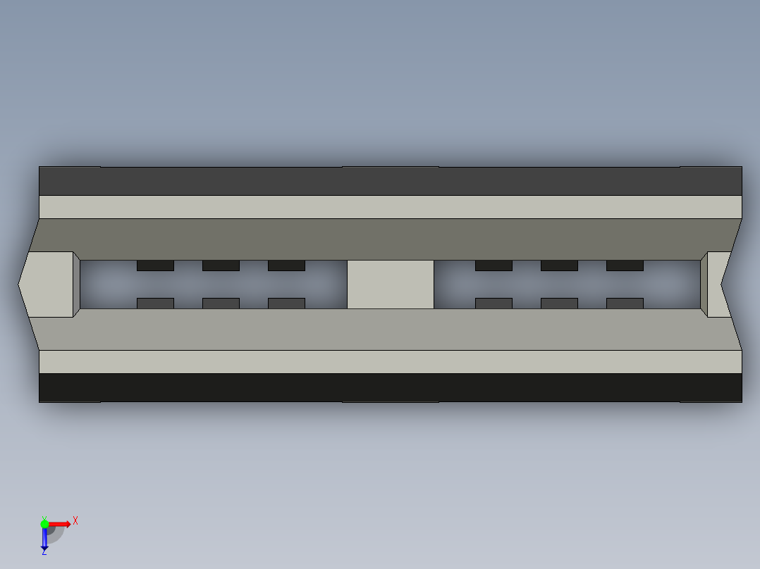 侧边卡连接器-457190004_stp俯视图