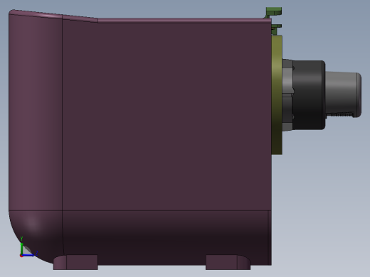 家用全自动面条机3d图纸 机械非标产品设计 面条机设计3d模型左视缩略图
