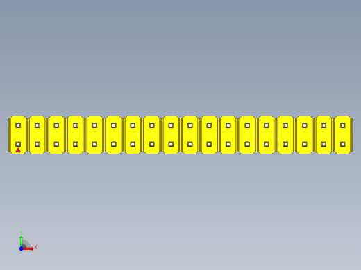彩色公头100mil（2.54mm）系列-DS1021_yellow_2x18p_100mil_Type43_rev1.0前视缩略图