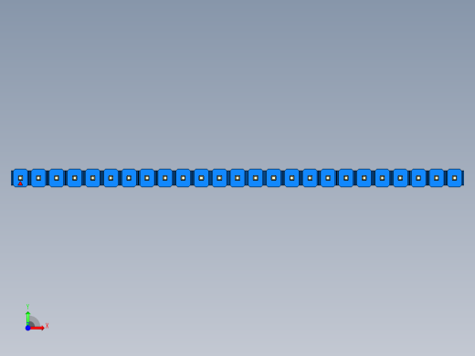 彩色公头100mil（2.54mm）系列-DS1021_blue_1x25p_100mil_Type1_rev1.0前视缩略图