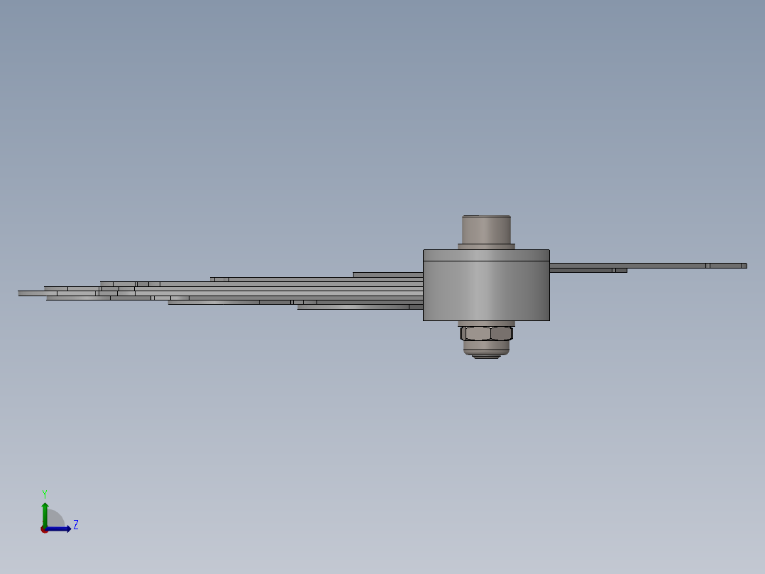 3D打印半径测量仪左视图