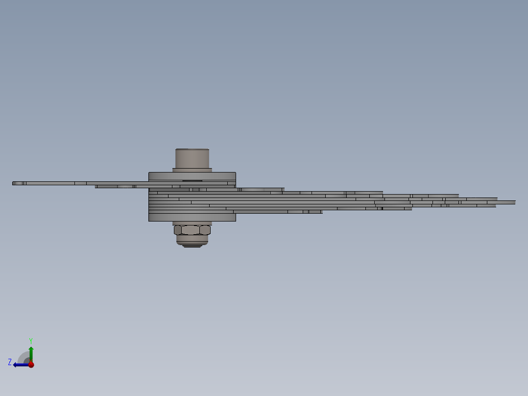 3D打印半径测量仪右视图