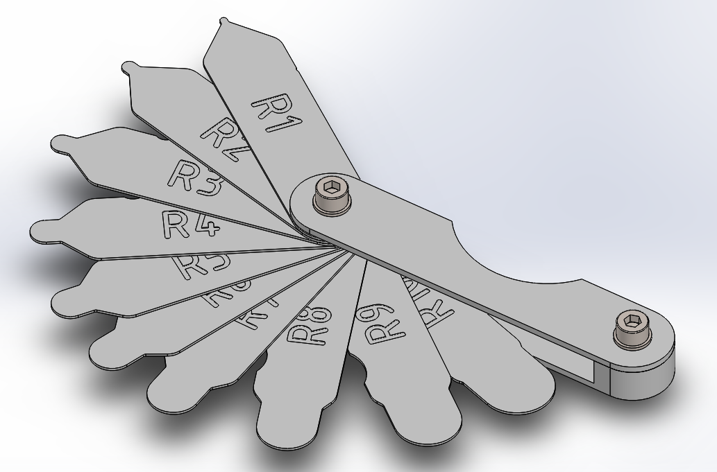 3D打印半径测量仪