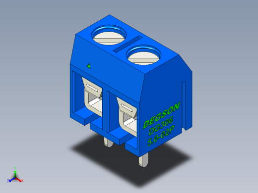 DEGSON DG306 系列 5.0 接线端子-DG306-5.0-02P-12-00AH