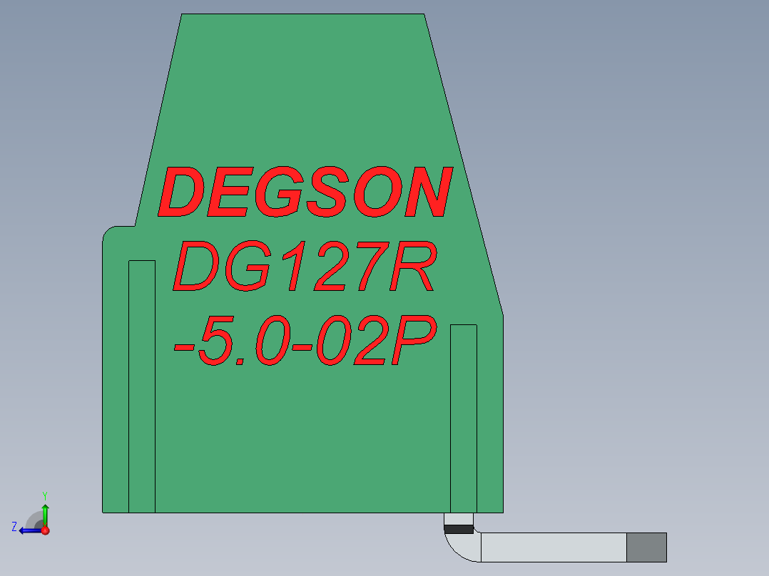 DG127R-5.0_5.08-xxP-4Y-00AH右视图