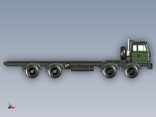 45-致电+MZKT+65272+8x8+J用卡车 3d模型图纸前视缩略图