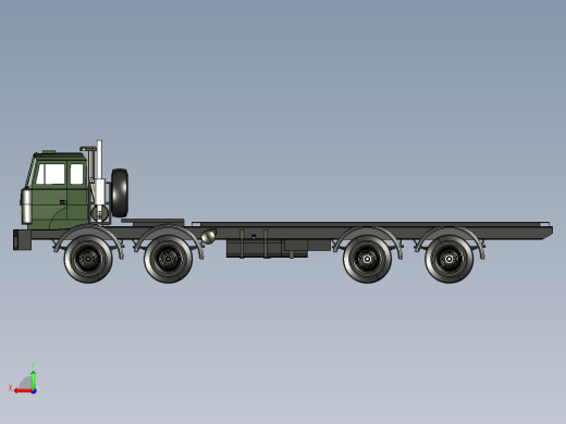 45-致电+MZKT+65272+8x8+J用卡车 3d模型图纸后视缩略图