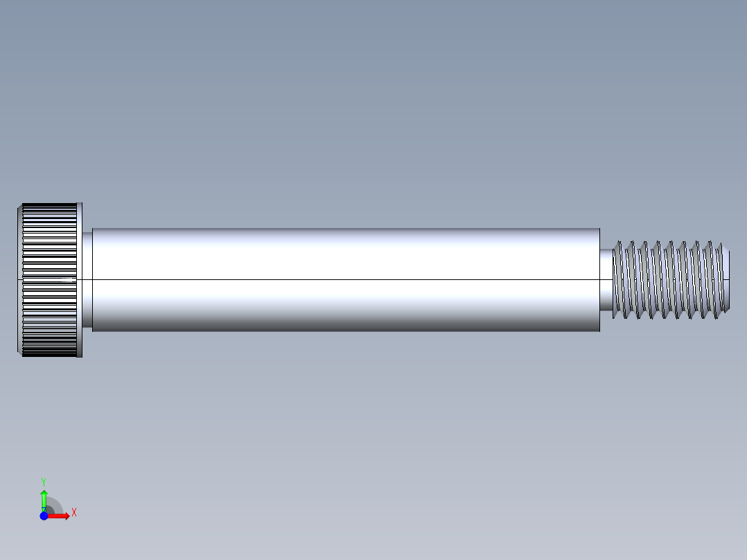 内六角螺螺栓-SB 0.375-16 x 2.5前视图