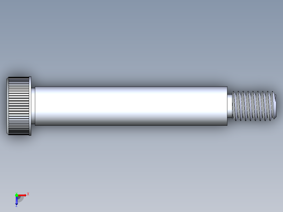 内六角螺螺栓-SB 0.375-16 x 2.5俯视图