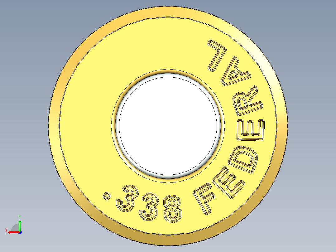 0.338 Federal弹药后视图