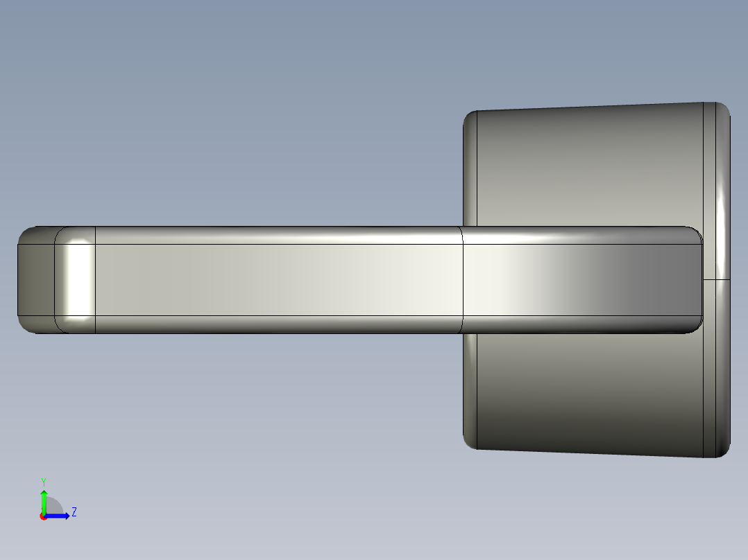 WING NUT 5-16in-18 Thread size 1-2in Base Diameter.STEP左视图