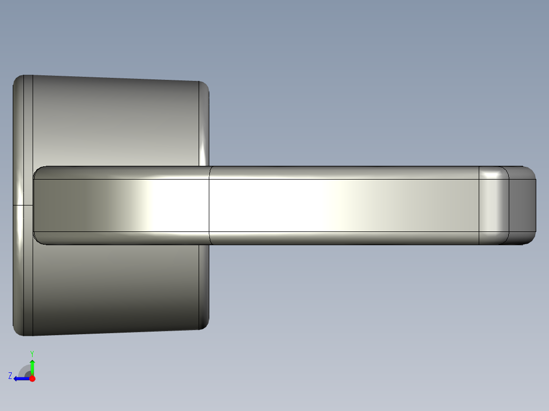 WING NUT 5-16in-18 Thread size 1-2in Base Diameter.STEP右视图