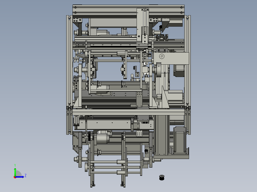 钻石点钻机左视图