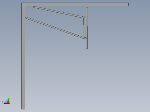 折叠机构模型与仿真右视缩略图