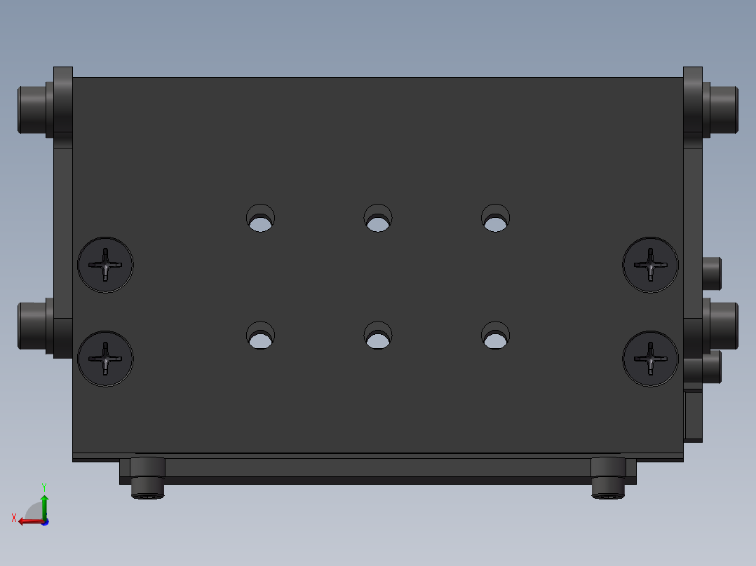 角平台3D模型后视图