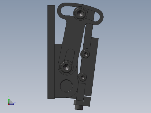 角平台3D模型左视缩略图
