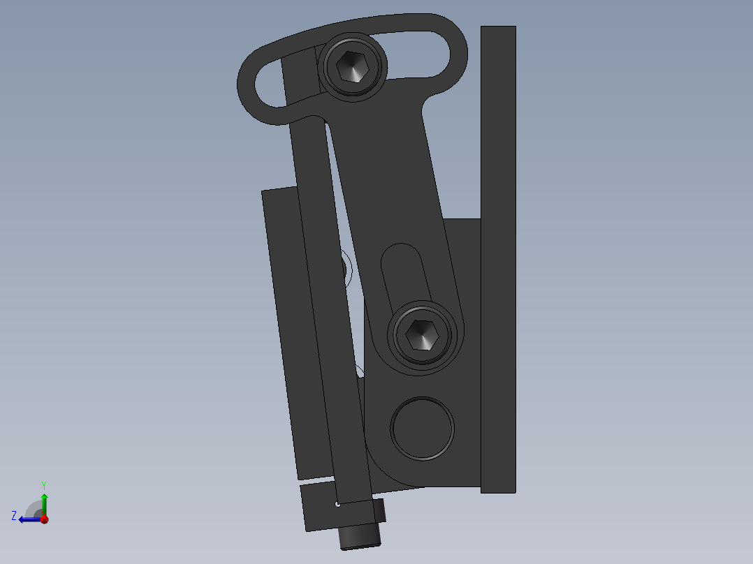 角平台3D模型右视图