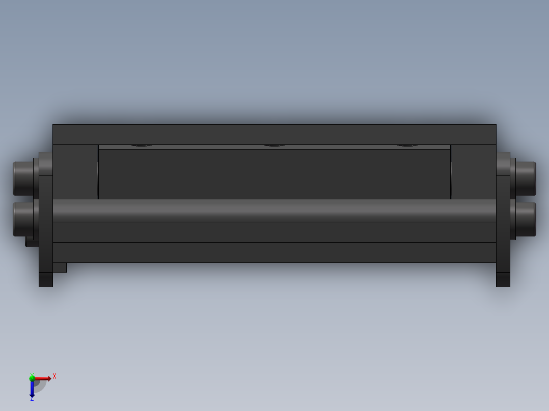 角平台3D模型俯视图