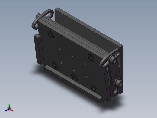 角平台3D模型正等轴测缩略图