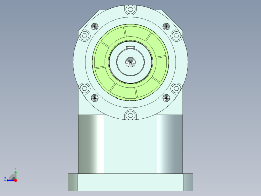 直齿ZPLE160-L1-LC 42-114.3-200-M12.stp右视缩略图