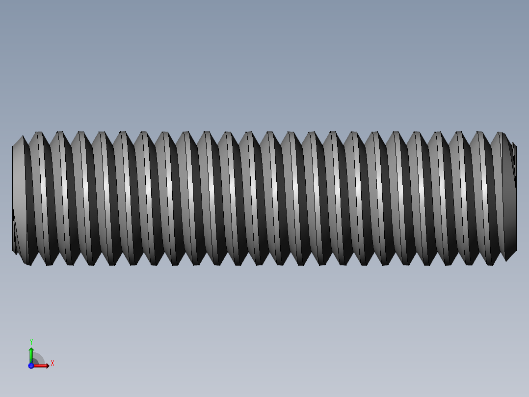 DIN 913-ISO 4026 固定螺钉-M8 L=30.SLDPRT前视图
