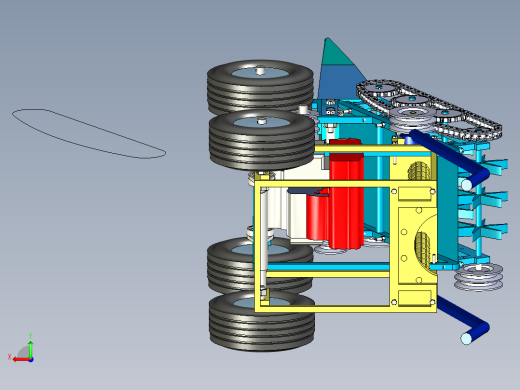便携式玉米剥皮收获机设计后视缩略图