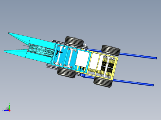 便携式玉米剥皮收获机设计右视缩略图