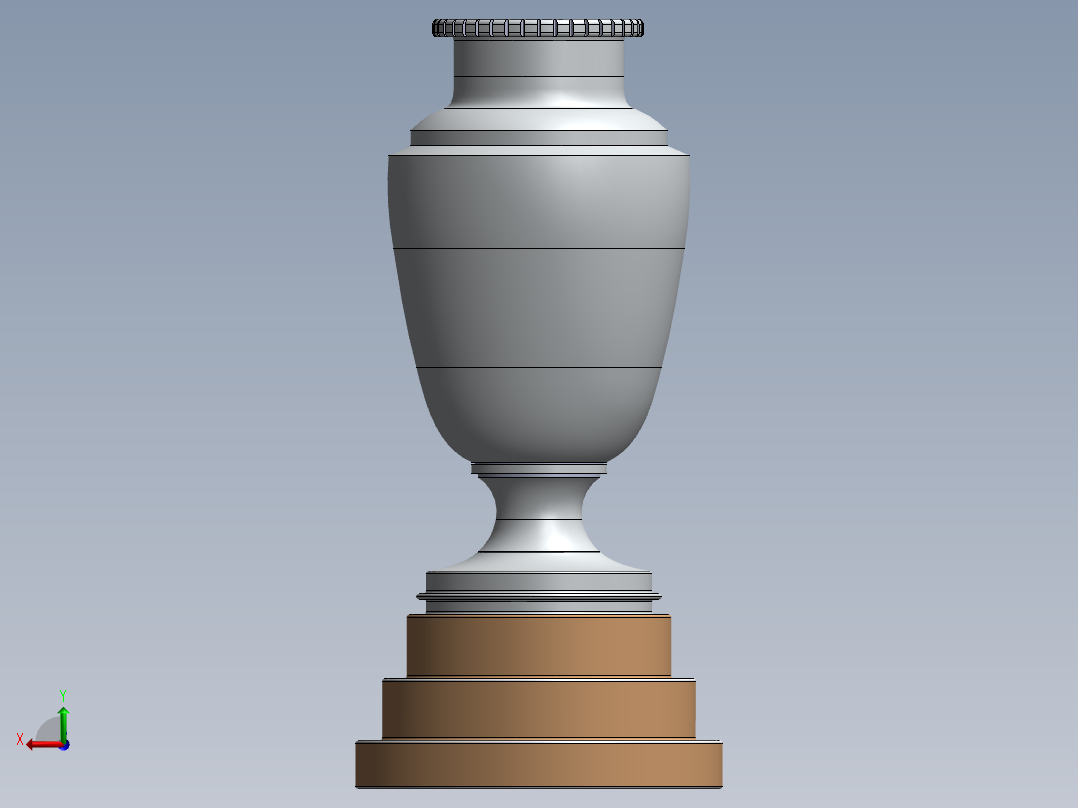 美洲杯奖杯后视图