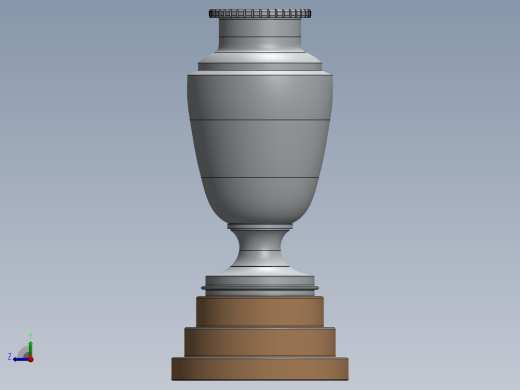 美洲杯奖杯右视缩略图