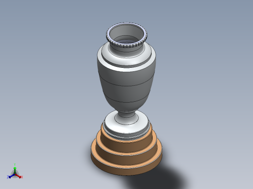 美洲杯奖杯正等轴测缩略图