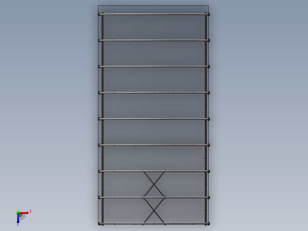 可移动折叠雨棚俯视图
