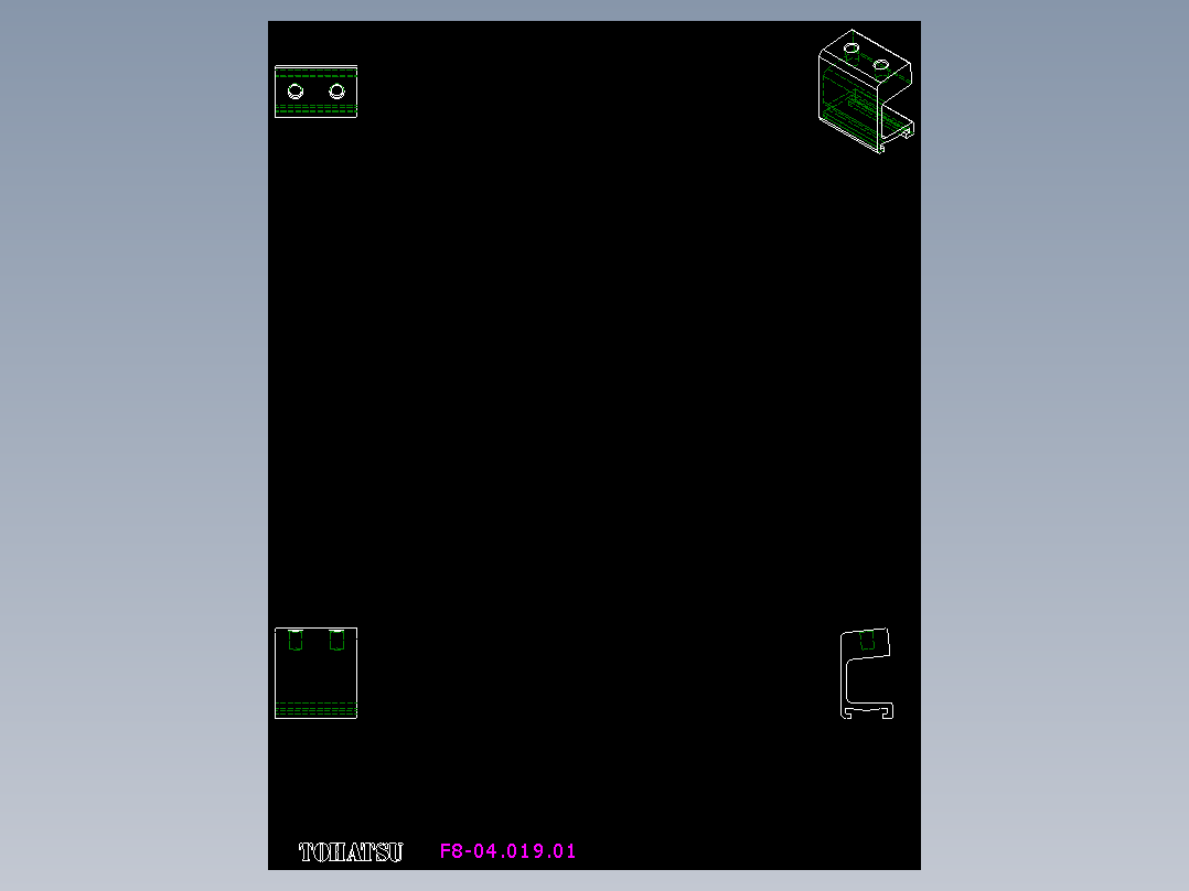 取手(鋁合金)F8-2D多系列多零件图纸模型